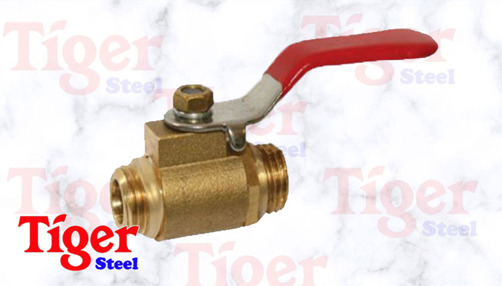 Locking Handle Brass Ball Valve M14 » Tiger Steel