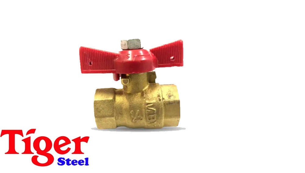 Brass Ball Valve with ABS Butterfly Handle MBV » Tiger Steel