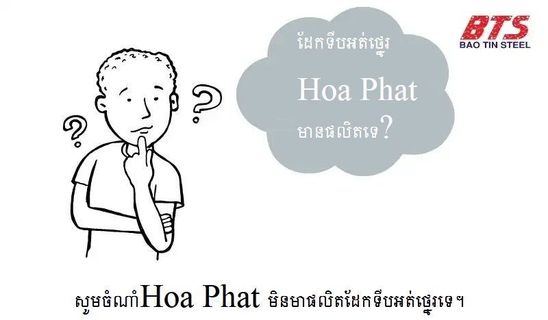 ដែកទីបអត់ថ្នេរ Hoa Phat មានផលិតទេ?